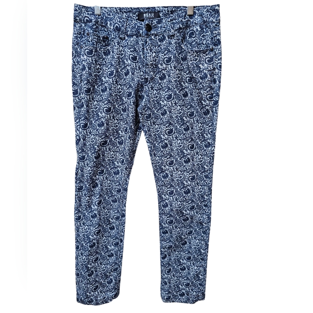 Beau Dawson Women's Blue‎ Patterned Jeans Size 10